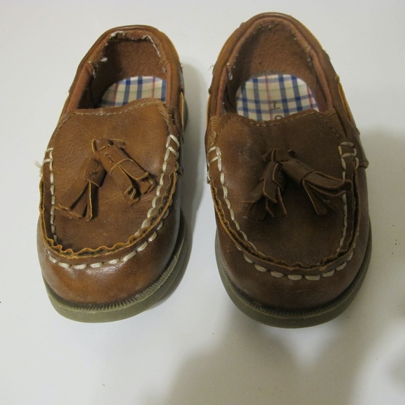 Carter's Boys Easy Slip On Faux Leather Boat Shoes Size 7 GUC - Picture 3 of 7